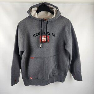 Ecko Unltd Hoodie Mens Large Gray Y2K Vintage Streetwear Sweatshirt Thumb Holes
